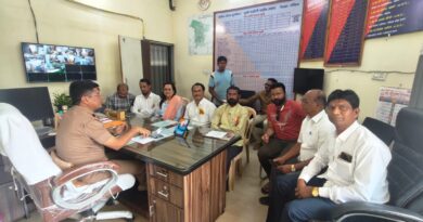 डुग्गीपार पुलिस स्टेशन में शांति समिति की बैठक संपन्न