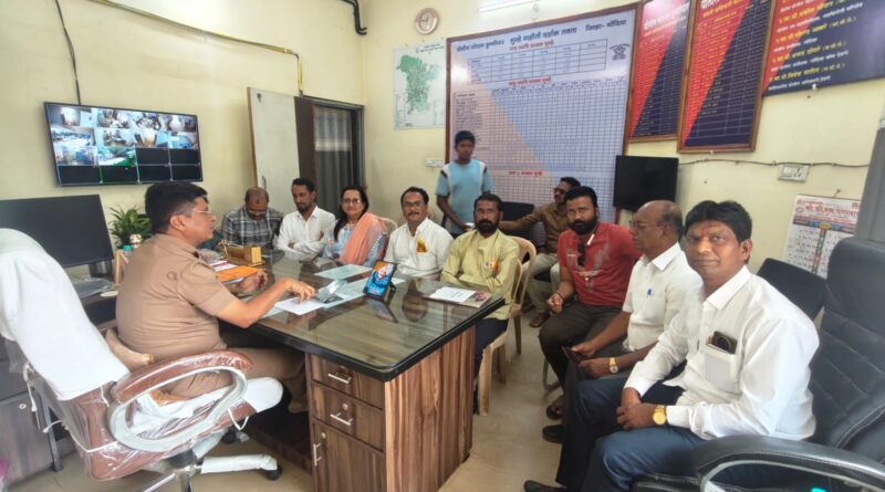 डुग्गीपार पुलिस स्टेशन में शांति समिति की बैठक संपन्न