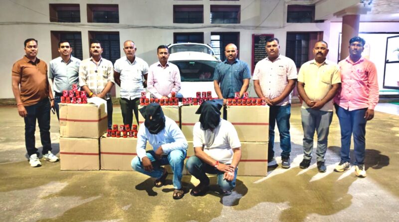 LCB कारवाईत सुगंधित तंबाखूची तस्करी करणारे साहित्यासह ताब्यात
