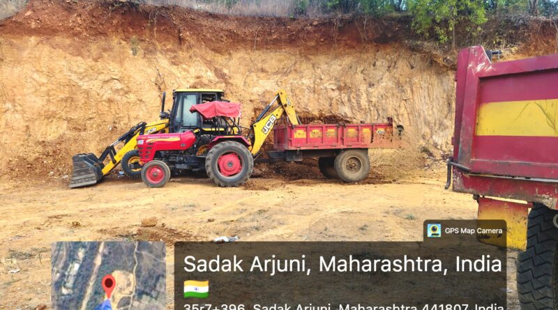 सडक अर्जुनी तालुक्यात शासकीय जमिनीवरून मुरूमची बेकायदेशीर लूट; प्रशासन झाला धृतराष्ट्र