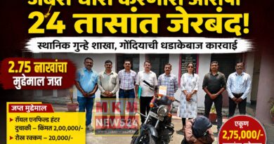 राष्ट्रीय महामार्गावर जबरी चोरी करणारा आरोपी २४ तासांत जेरबंद