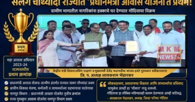 गोंदिया जिल्हा सलग चौथ्यांदा राज्यात ‘प्रधानमंत्री आवास योजनेत’ प्रथम
