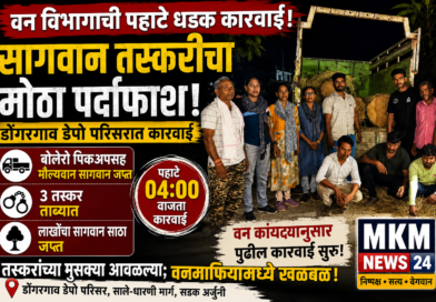 पहाटेच्या सापळ्यात सागवान तस्कर अडकले; डोंगरगाव डेपो परिसरात वन विभागाची मोठी कारवाई