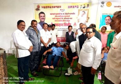 लोकनेते स्व. अजितदादा पवार यांच्या जयंतीनिमित्त व मुख्यमंत्री देवेंद्र फडणवीस यांच्या वाढदिवसानिमित्त भव्य रक्तदान शिबिर