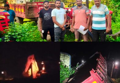 घाटबोरी तेली –  रेती तस्करीवर महसूल विभागाचा छापा; ट्रॅक्टर जप्त, JCB पसार!