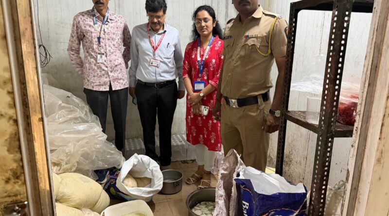 कुडवा येथील शिफा दूध डेअरीवर जिल्हा प्रशासनाची धडक कारवाई